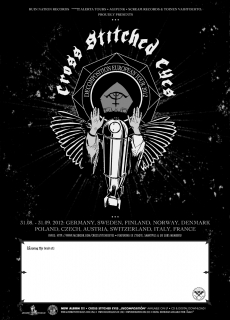CROSS STITCHED EYES - European Tour 2012 Poster