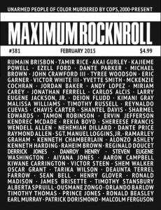 MAXIMUM ROCKNROLL - #381 Feb 2015