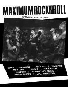 MAXIMUM ROCKNROLL - #412 September 2017