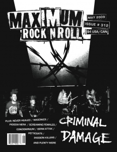MAXIMUM ROCKNROLL - #312 / May 2009