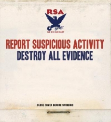 REPORT SUSPICIOUS ACTIVITY - Destroy All Evidence CD